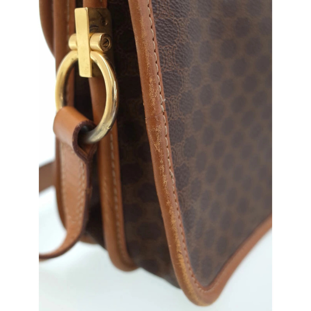 Celine Macadam Leather Shoulder Bag Brown - Picture 4 of 9